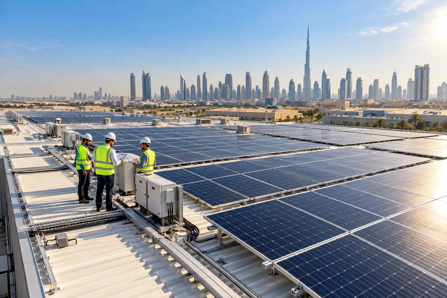 Commercial Solar Power Installation in UAE